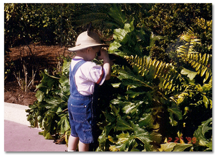 Photo of Brock Walquist looking for dinosaurs